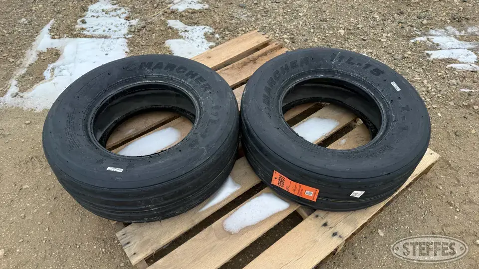 (2) Marcher 11L-15 tires Tractor-Implement Tire