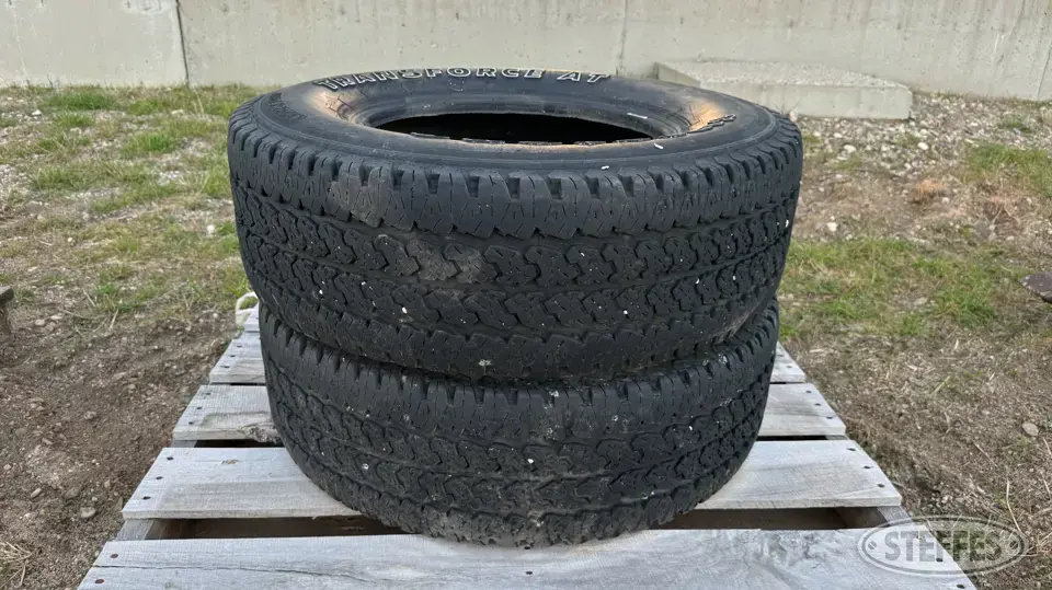 (2) Firestone Transforce AT LT265/70R17 tires Passenger-Light Truck Tire