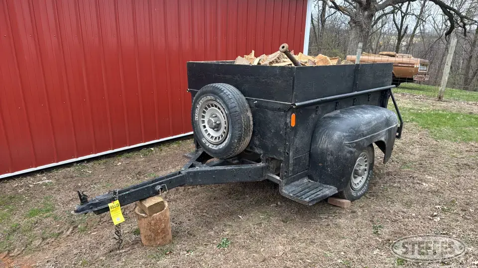 Shop-built single axle pickup box trailer Utility Trailer