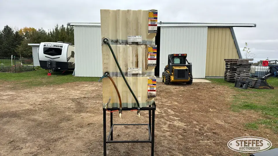 (3) poly oil tanks General Tools and Shop Supply