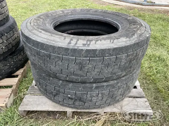 (2) Continental 11R22.5 tires