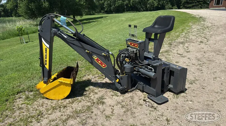 New Holland D100 Skid Steer Backhoe