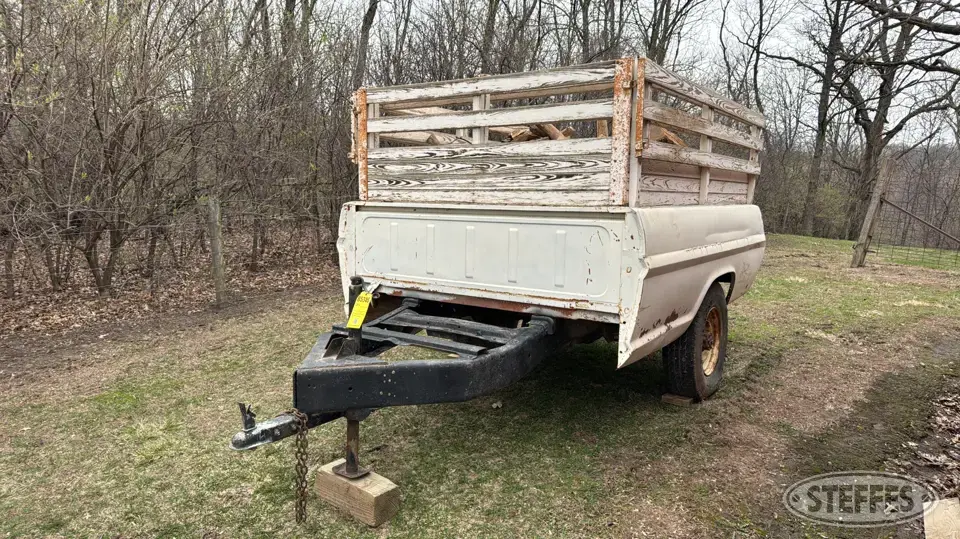Shop-built single axle pickup box trailer Utility Trailer