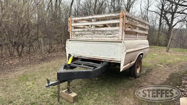 Shop-built single axle pickup box trailer