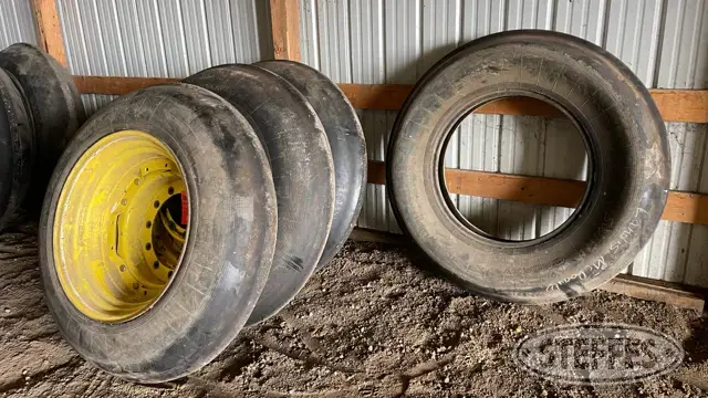 (3) Galaxy 12.4x30 Super Single Rib tires