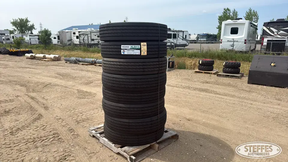 (8) Headway HLS915 11R22.5 truck tires