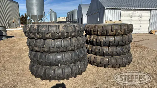 (8) 11.2-38 Irrigator tires