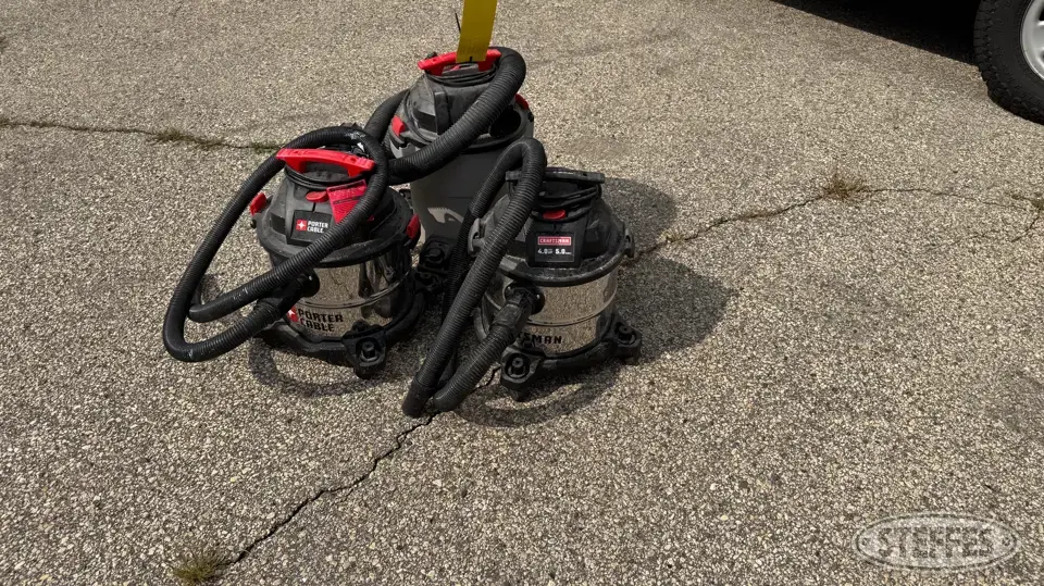 (3) Wet/dry vacuums General Business Support Item