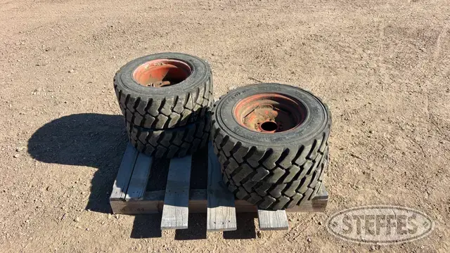(4) 23x8.50-12SS skid steer tires