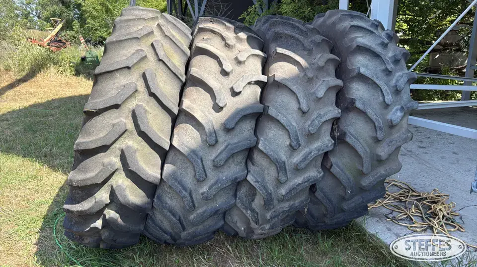 (4) Goodyear Ultratorque 520/85R38 tires Tractor-Implement Tire
