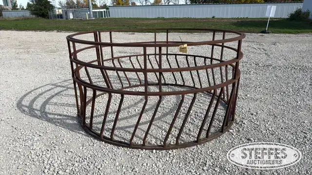 (2) Round bale feeders