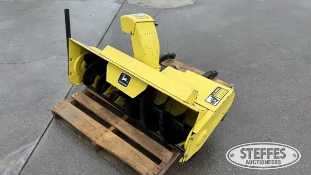 John Deere front mount snowblower