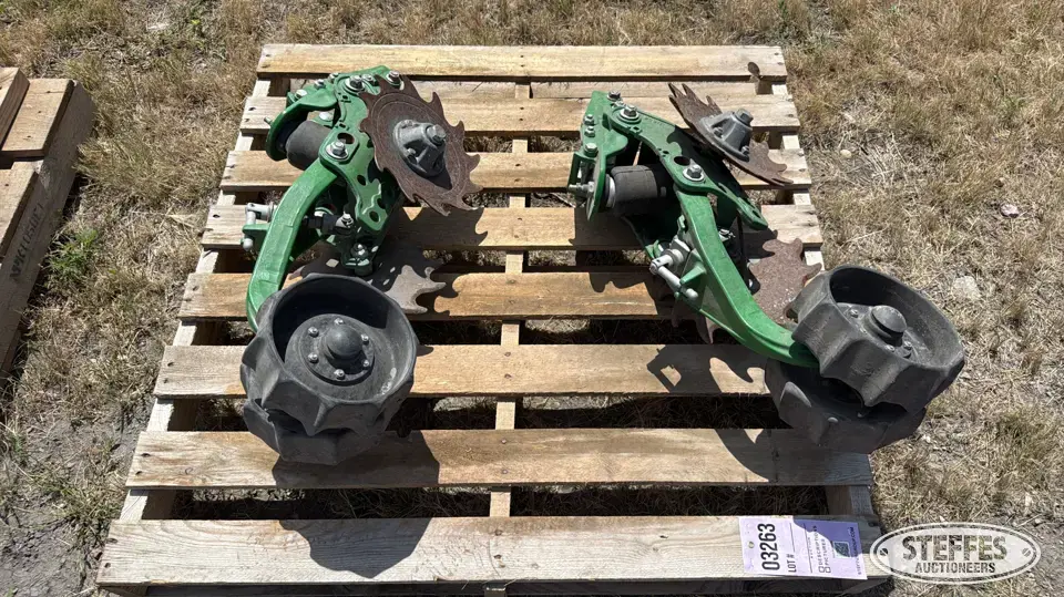 (2) John Deere pneumatic closing wheels Ag Equipment Part
