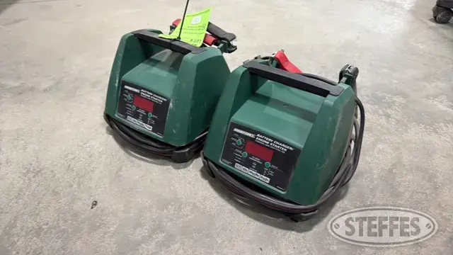 (2) MasterForce battery charger/engine starters