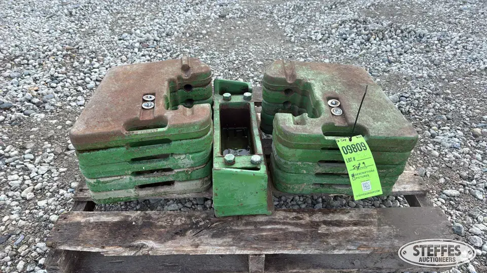(10) John Deere suitcase weights Ag Equipment Part