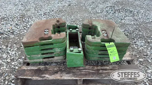 (10) John Deere suitcase weights