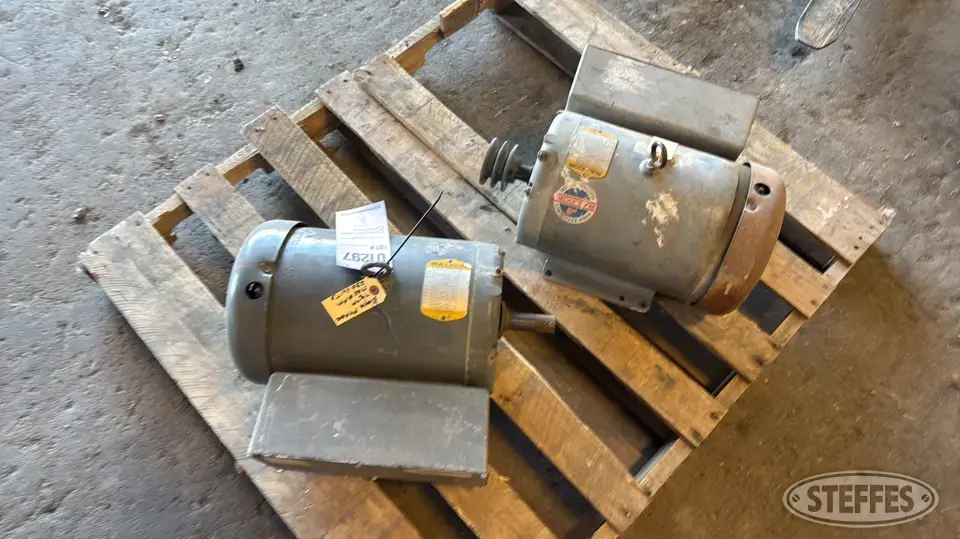 (2) Baldor electric motors Farm Support Item