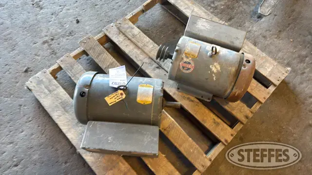 (2) Baldor electric motors