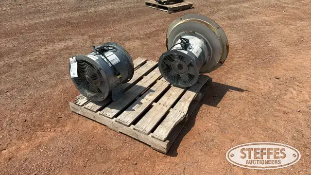 (2) Spread-All 14100 aeration fans