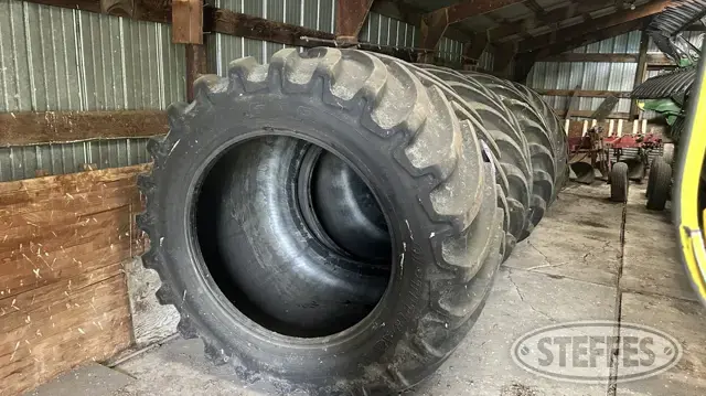 (2) Goodyear Optitrac LSW1400/30R46 tires (used)