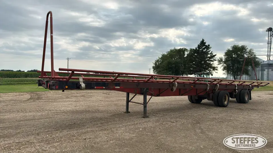 1983 Fruehauf PB100-T2W-45 Semi Flatbed Trailer
