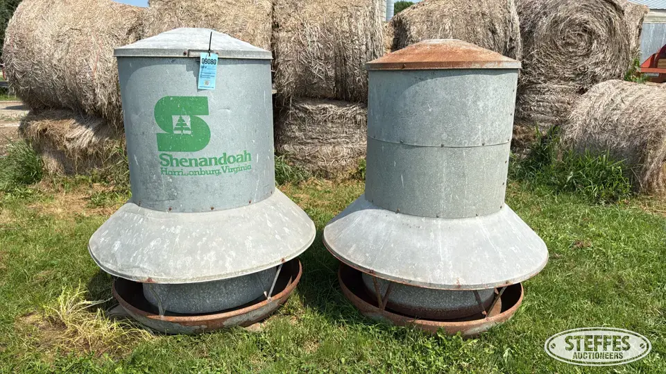 (2) Hog feeders Feeders and Bunk