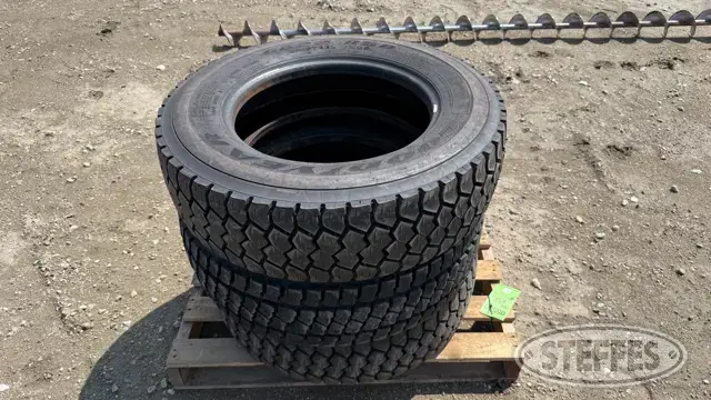 (3) Goodyear 245/70R19.5 tires