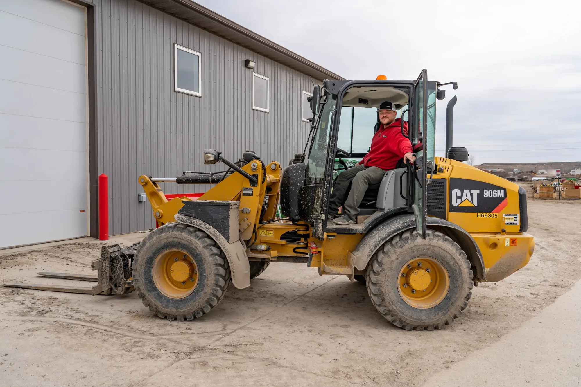 Heavy equipment loader at Steffes Group