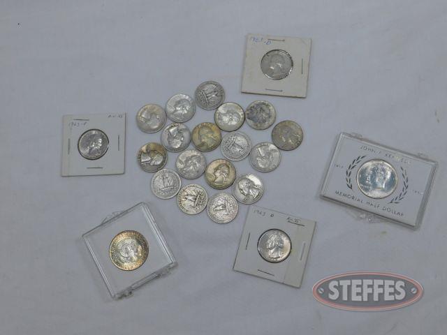 (20)-90--Silver-Quarters-(2)-1964-Kennedy-Halves_1.jpg