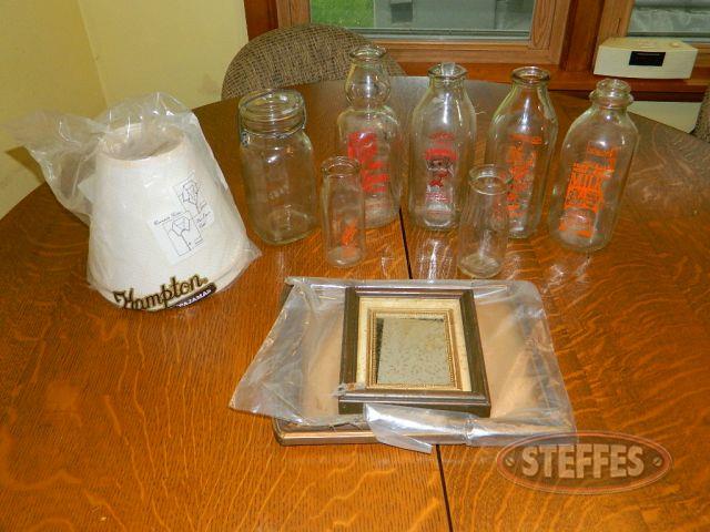 Milk-bottles--picture-frames--and-lamp-shade-(See-photos-for-details)_1.jpg