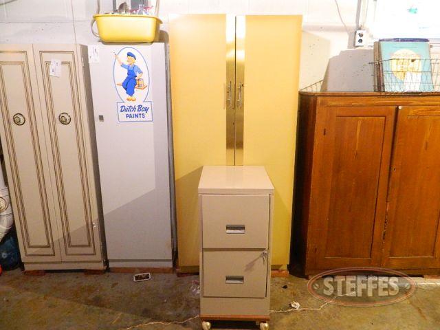 Metal-cabinet-and-contents--two-drawer-file-cabinet-and-contents(see-photos-for-details)_1.jpg
