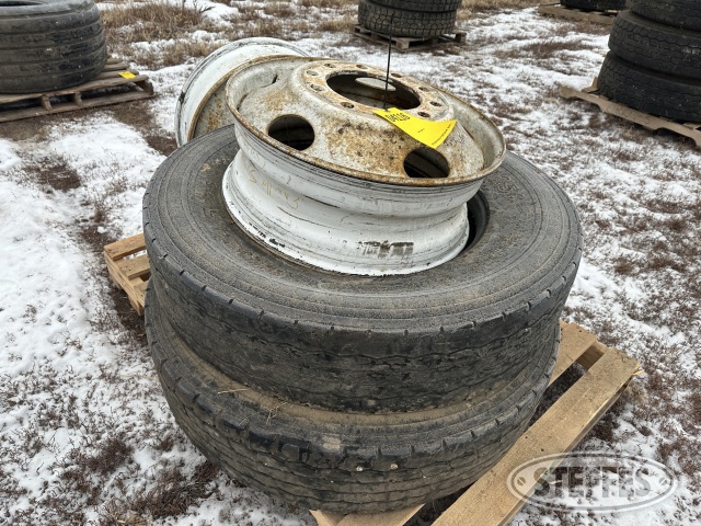 Assortment of truck tires & wheels to include: