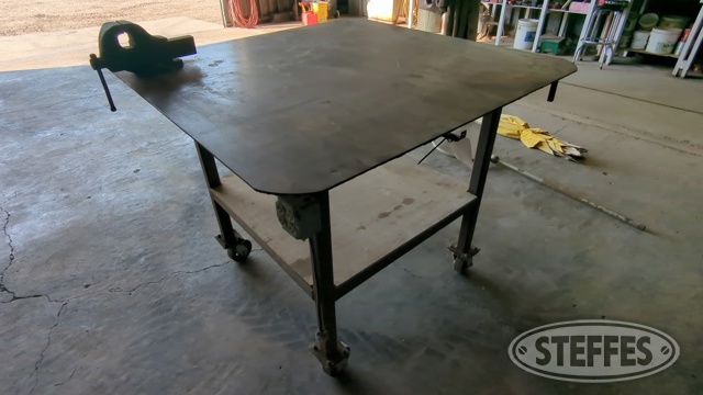 Shop-built welding table
