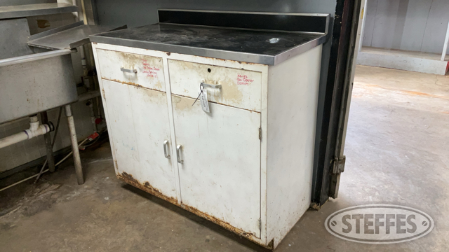 Metal Cabinet w/ Counter Top