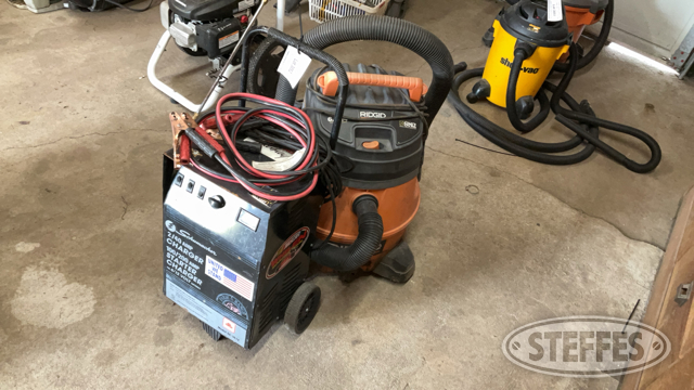 Battery Charger and Shop Vac