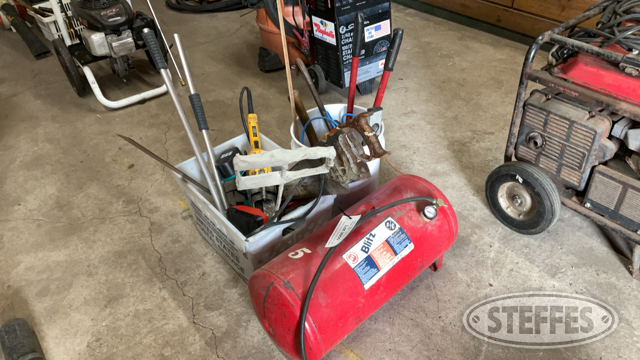 Assorted Tools and Air Tank