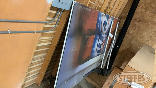 Projector Screen and Corrugated Metal Board