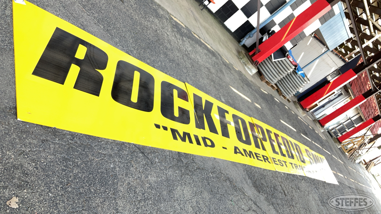 Rockford Speedway Sign