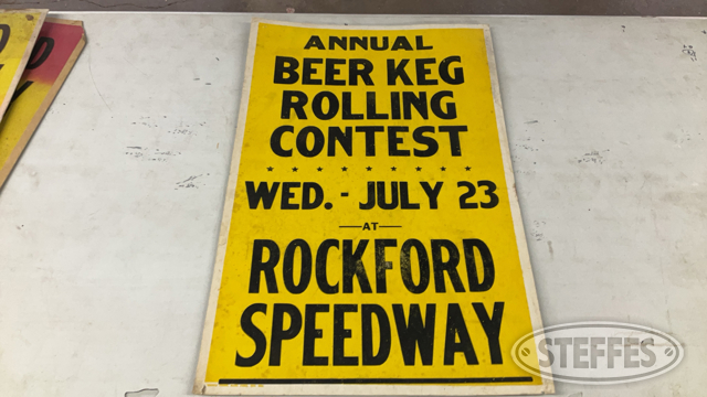 Beer Keg Rolling Contest Poster