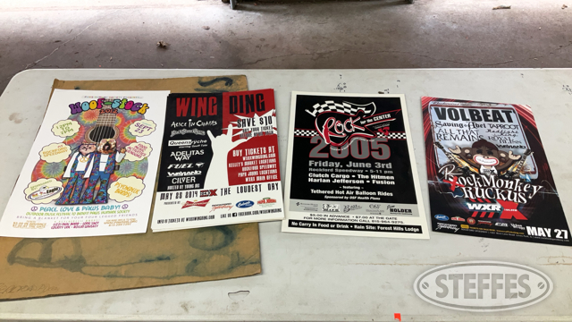 (4) Concert Posters