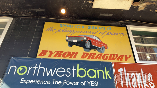 Byron Dragway Sign
