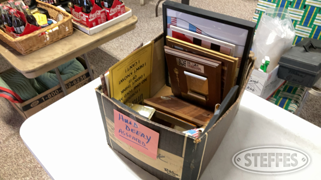 Box of Hugh Deery Memorabilia