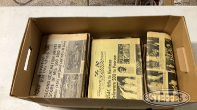 Box Of Racing News Papers