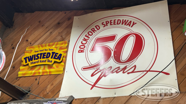 Rockford Speedway 50 Years Sign