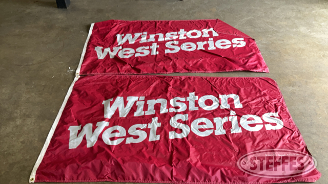 (2) Winston West Series Flags