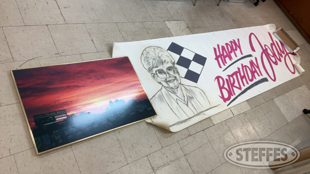 Raceway Photo and Birthday Banner