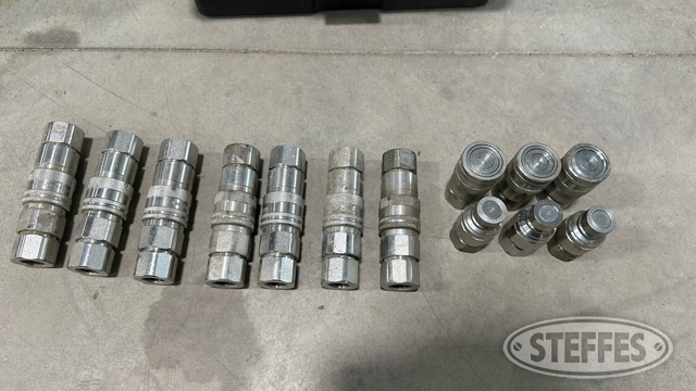 (10) Sets of 1/2'' threat flat faced couplers