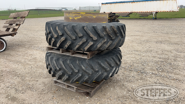 (2) Used 18.4-38 Clamp-On Duals