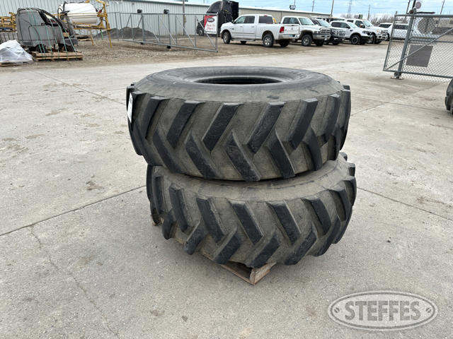(2) 20.5x25 loader tires