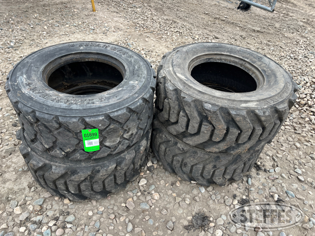 (4) 14-17.5 skid steer tires